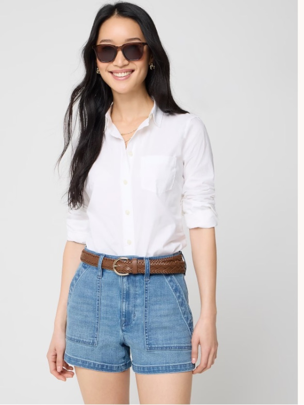 J crew Skyler wash Utility denim short